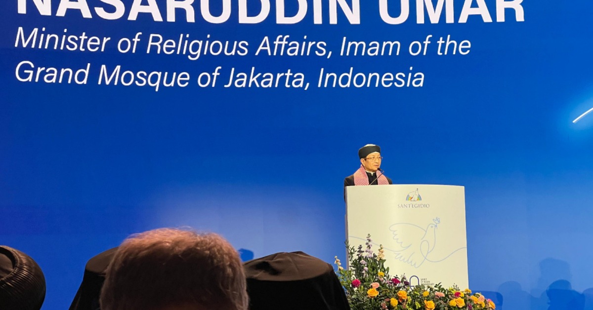 In Assisi Speech, Religious Leaders Worldwide Back Indonesian Minister’s Vision for Faith-Based Diplomacy