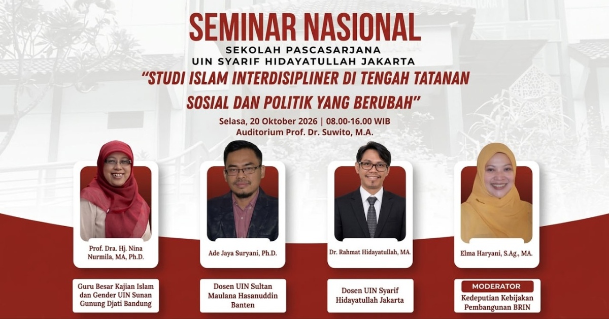 Sekolah Pascasarjana UIN Jakarta Gelar Seminar Nasional, Dorong Kebaruan Riset Mahasiswa
