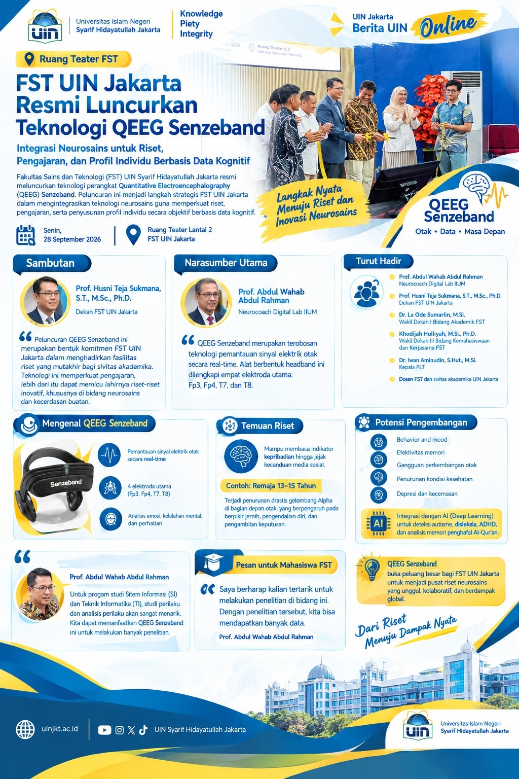 FST UIN Jakarta Resmi Luncurkan Teknologi
