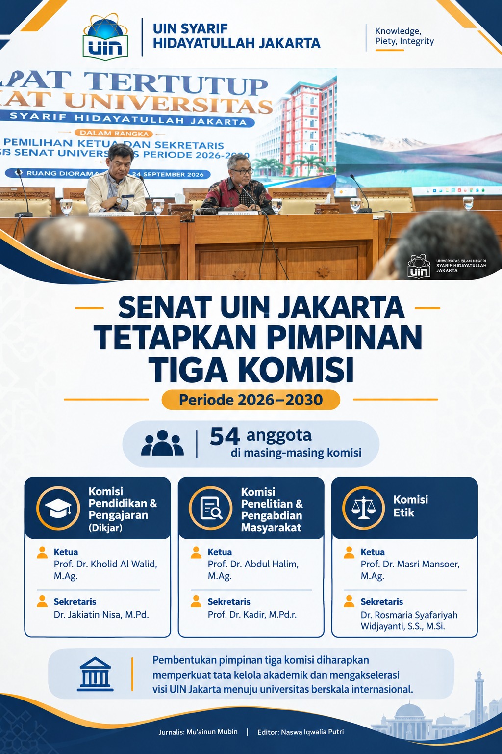SENAT UIN JAKARTA TETAPKAN