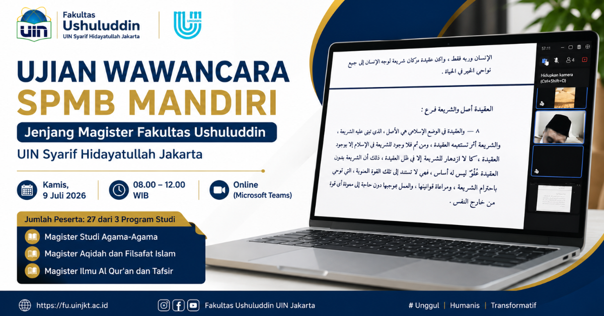 27 Prospective Students Participate in the Faculty of Ushuluddin's Master's Independent Admission (SPMB) Interview Examination
