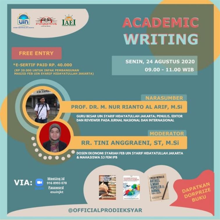 Workshop Academic Writing oleh Prodi Ekonomi Syariah