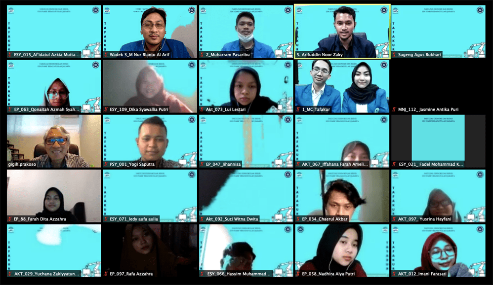 Kegiatan Tafakur Fakultas Ekonomi dan Bisnis Tahun 2020