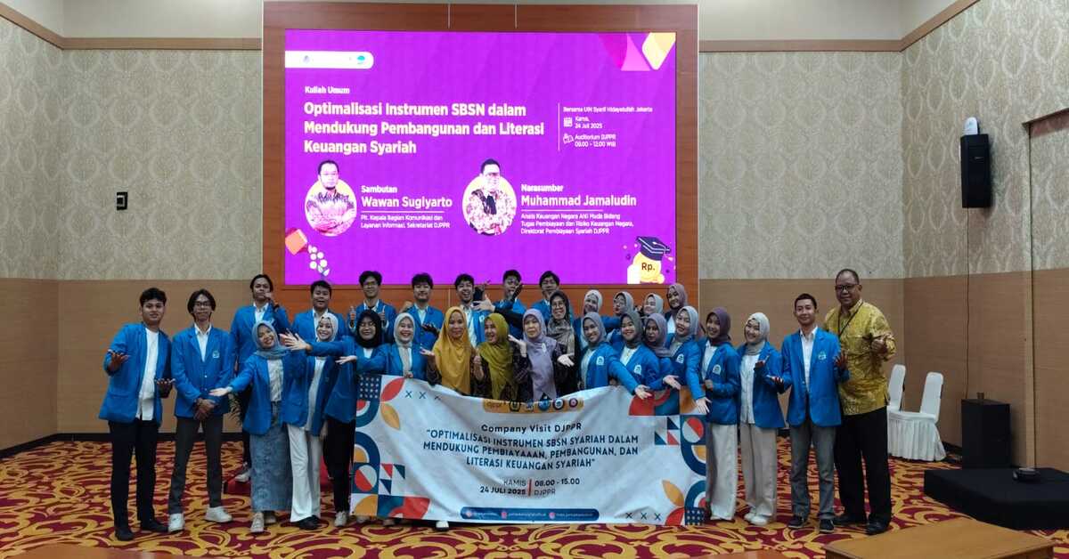 Inquiring about Financing and Risk Management, Students of Islamic Banking Study Program Visit DJPPR Ministry of Finance