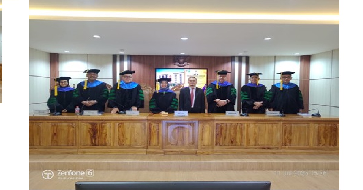 Novi Wardi became the 40th Doctor with his dissertation "Collaboration of Organizations and Islamic Banking in the Framework of Optimizing the Collection of Zakat, Infak, and Sedekah (ZIS) Funds in Indonesia"