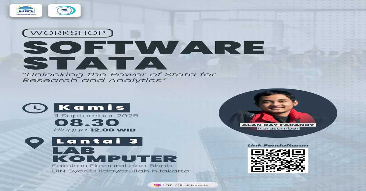 Workshop Series PLP: Pelatihan Software Stata 