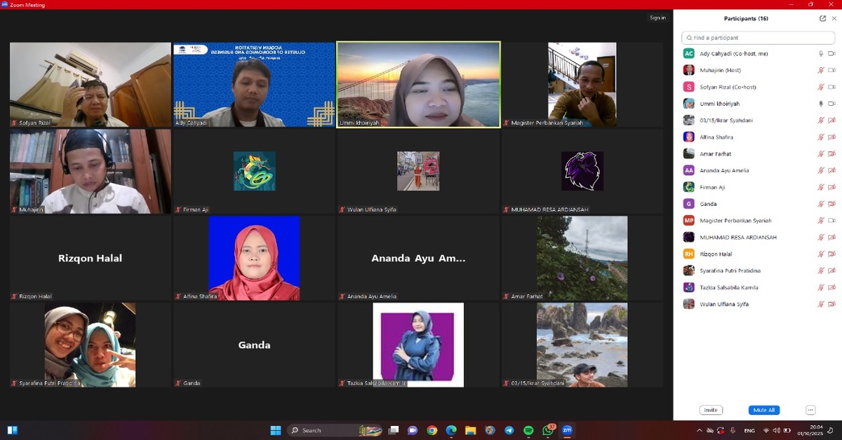 Dukung Percepatan Studi, Program Studi Magister Perbankan Syariah Selenggarakan Dialog Prodi