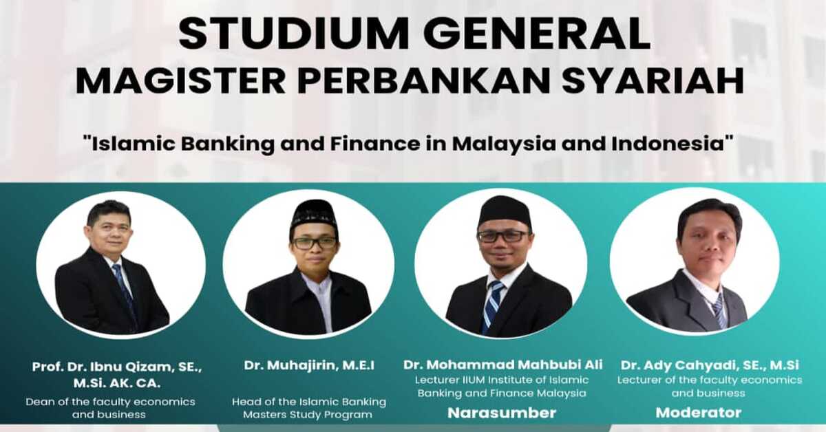 Dosen IIUM Malaysia, Mahbubi Ali Sampaikan Studium General Magister Perbankan Syariah