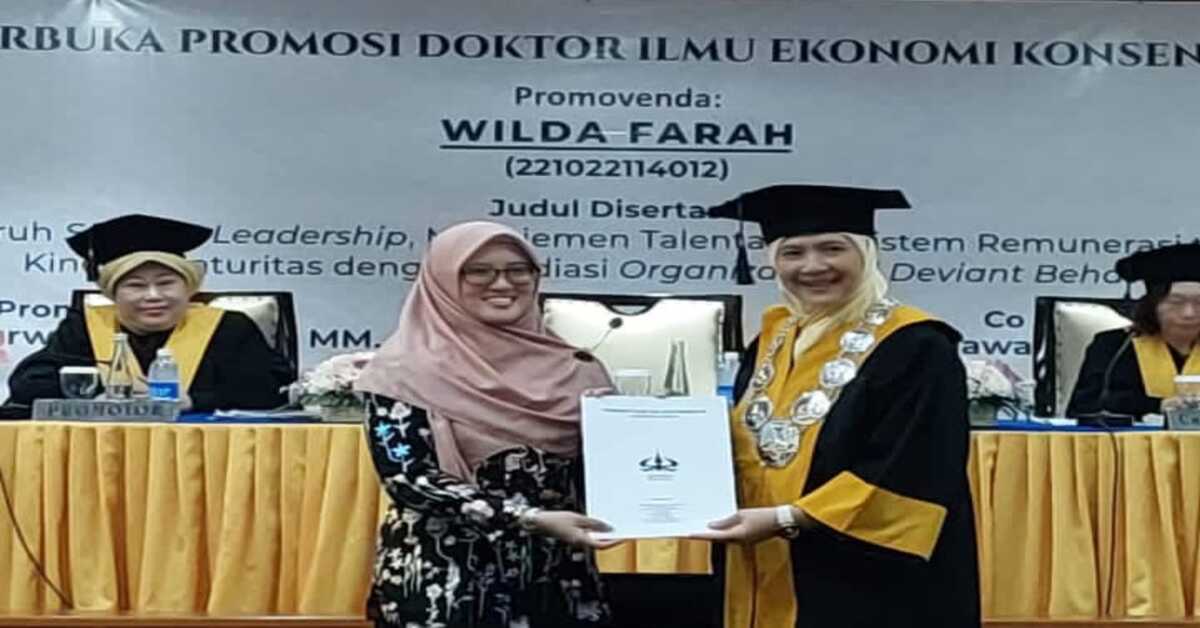 Bahas Maturitas Badan Layanan Umum, Wilda Farah Raih Gelar Doktor di Universitas Trisakti