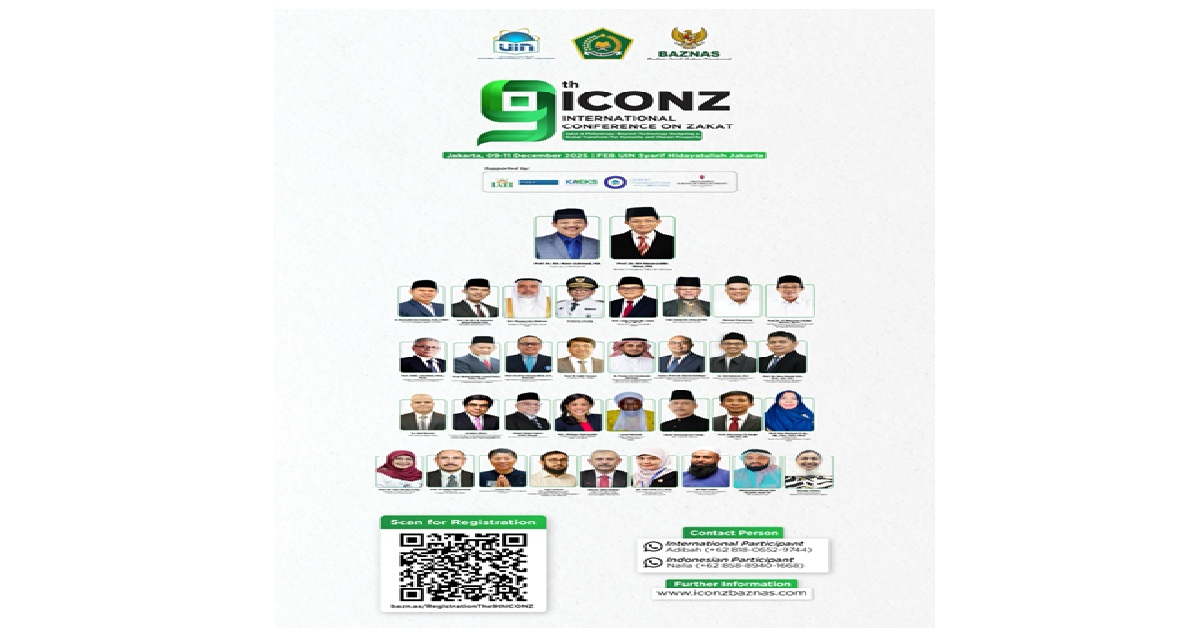 ICONZ ke-9 Siap Digelar di Jakarta:   Indonesia Dorong Transformasi Global Zakat di Era Digital