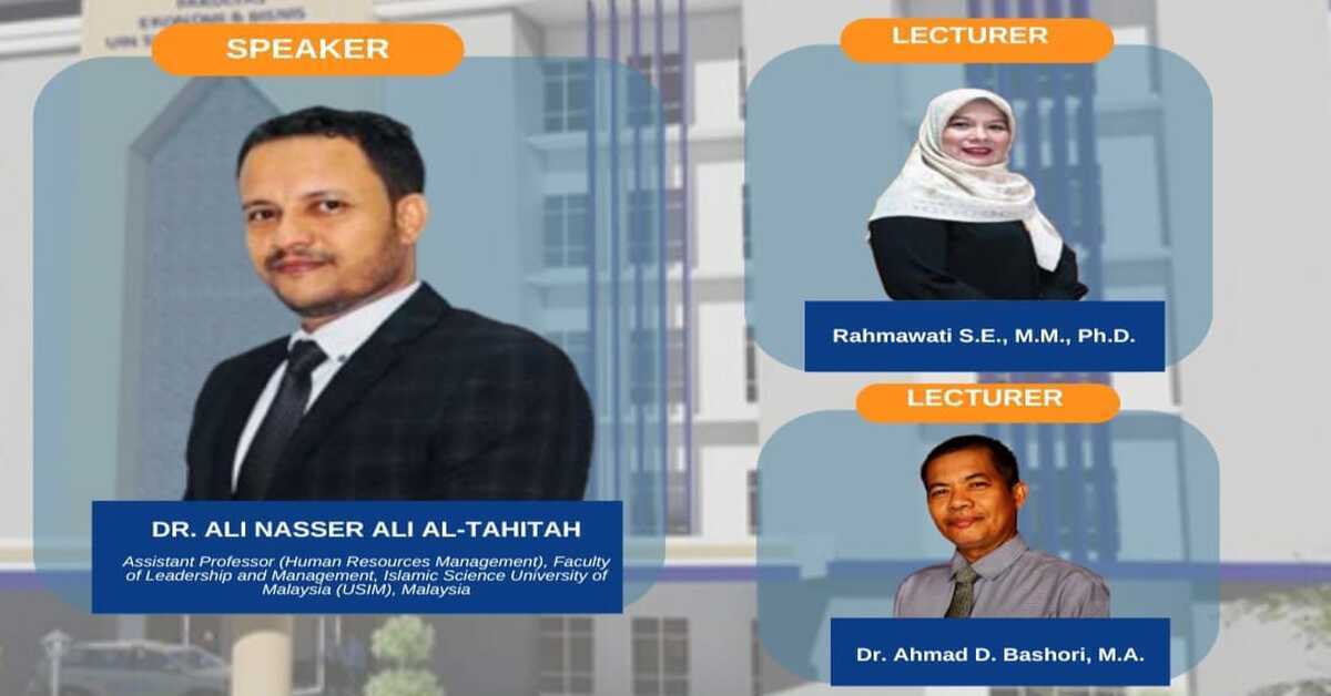 Graduate Program of the Faculty of Economics and Business Hosts Visiting Lecturer with USIM Malaysia Lecturer