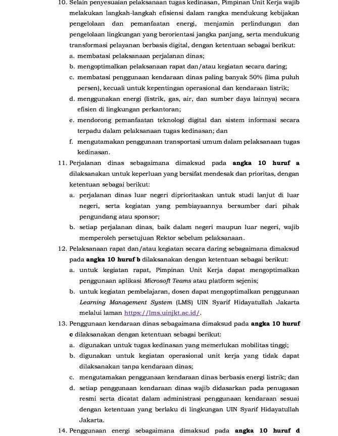 SE REKTOR 10 2026 PENYESUAIAN PELAKSANAAN TUGAS KEDINASAN_4