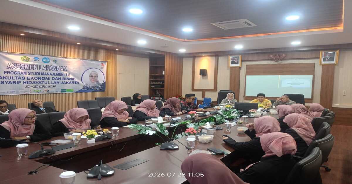 Penutupan Asesmen Lapangan Prodi Manajemen FEB UIN Jakarta: Dekan Sampaikan Apresiasi dan Terima Kasih Atas Masukan Asesor