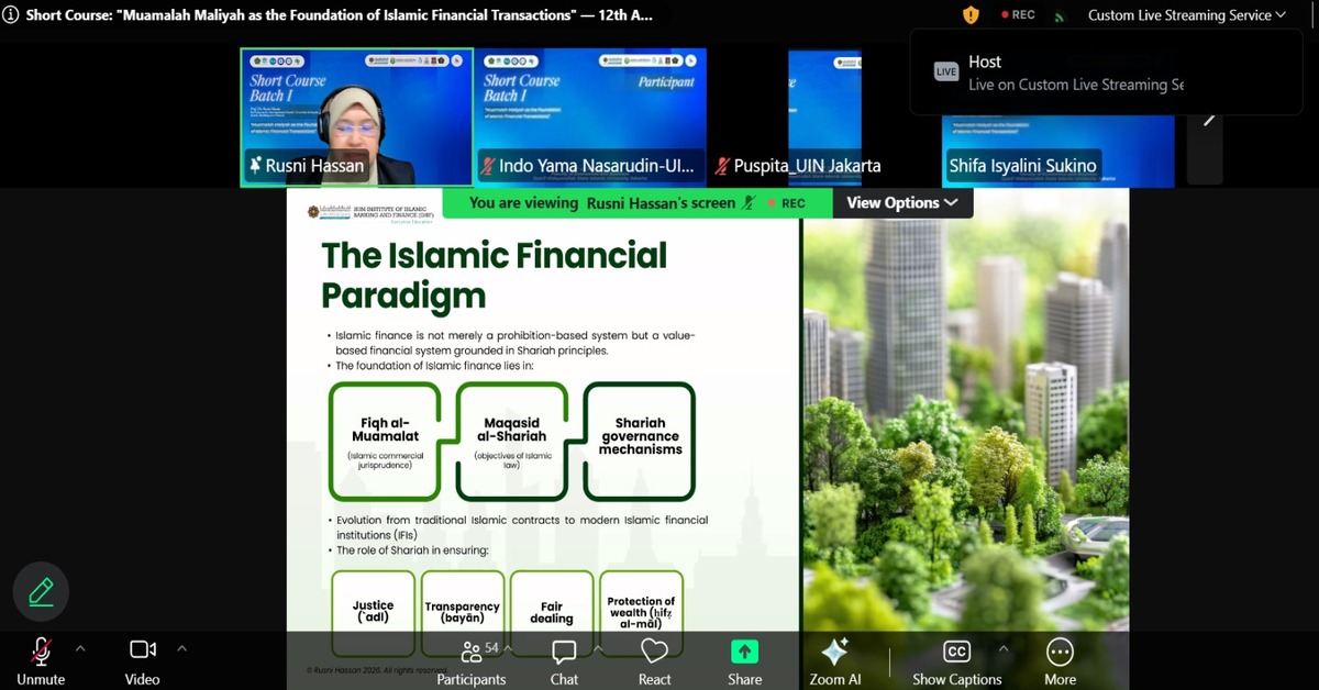 To Strengthen the Foundation of Global Islamic Finance, the Faculty of Economics and Business at UIN Syarif Hidayatullah Jakarta Hosts the International Short Course “Muamalah Maliyah” in Preparation for 14 th AICIF 