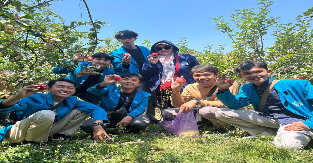 Petik Apel, Mahasiswa FEB UIN Jakarta Tingkatkan Minat Ekoteologi dan Ketahanan Pangan