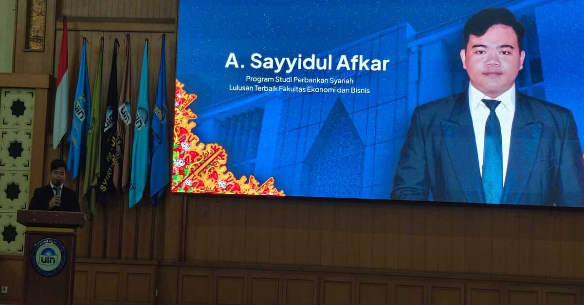 Raih IPK 3,97, A. Sayyidul Afkar dari Perbankan Syariah Dinobatkan Sebagai Lulusan Terbaik FEB UIN Jakarta pada Yudisium Ke-141
