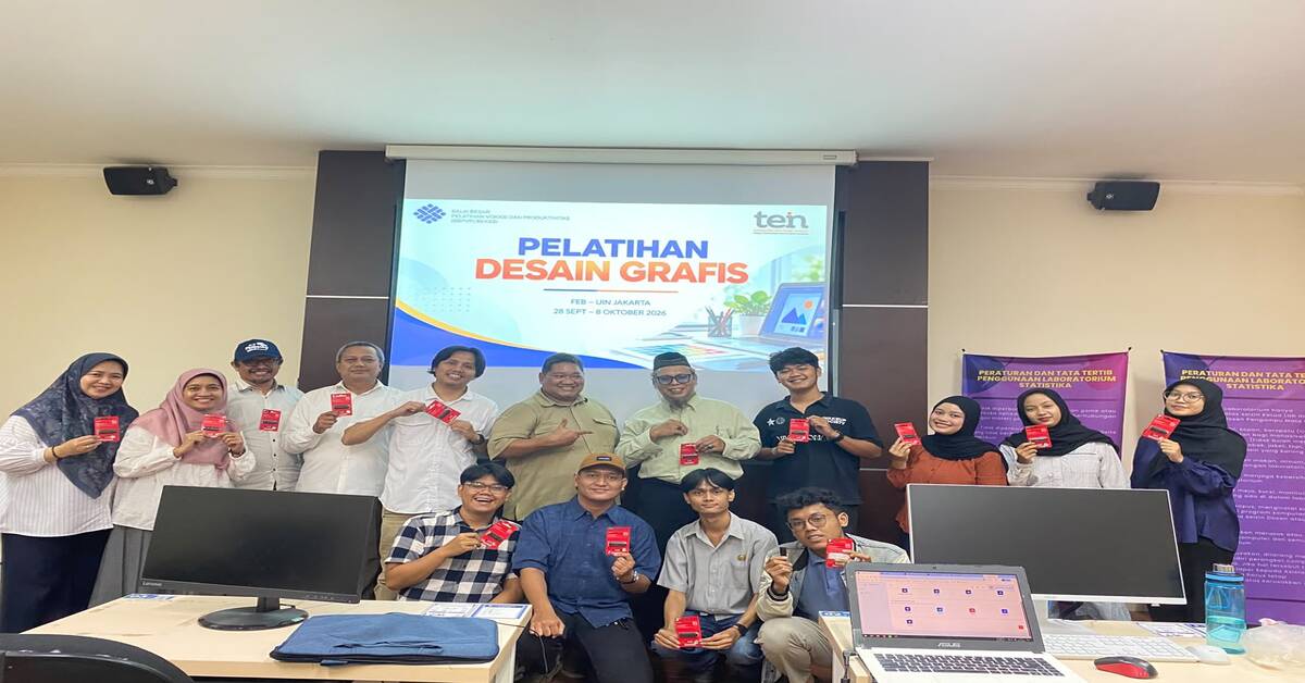 PLP FEB UIN Jakarta Kolaborasi Bersama BBPVP Bekasi dan TEIN Gelar Pelatihan Desain Grafis untuk Cetak Lulusan Siap Kerja