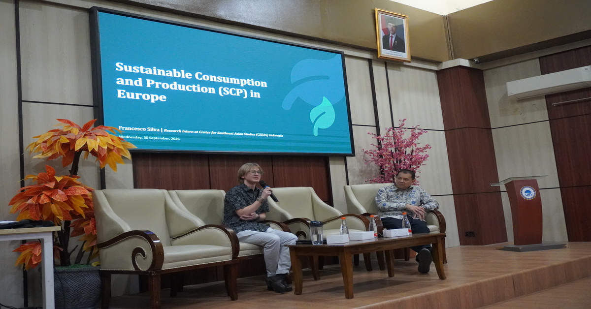 UIN Jakarta Development Economics Program’s Studium General: An In-Depth Look at Sustainable Consumption and Production in Europe with Francesco Silva