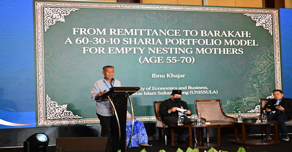 Proposing the 60-30-10 Sharia Portfolio Model, Prof. Dr. Ibnu Khajar Outlines Remittance Management Strategies for Elderly Mothers at the 14th AICIF