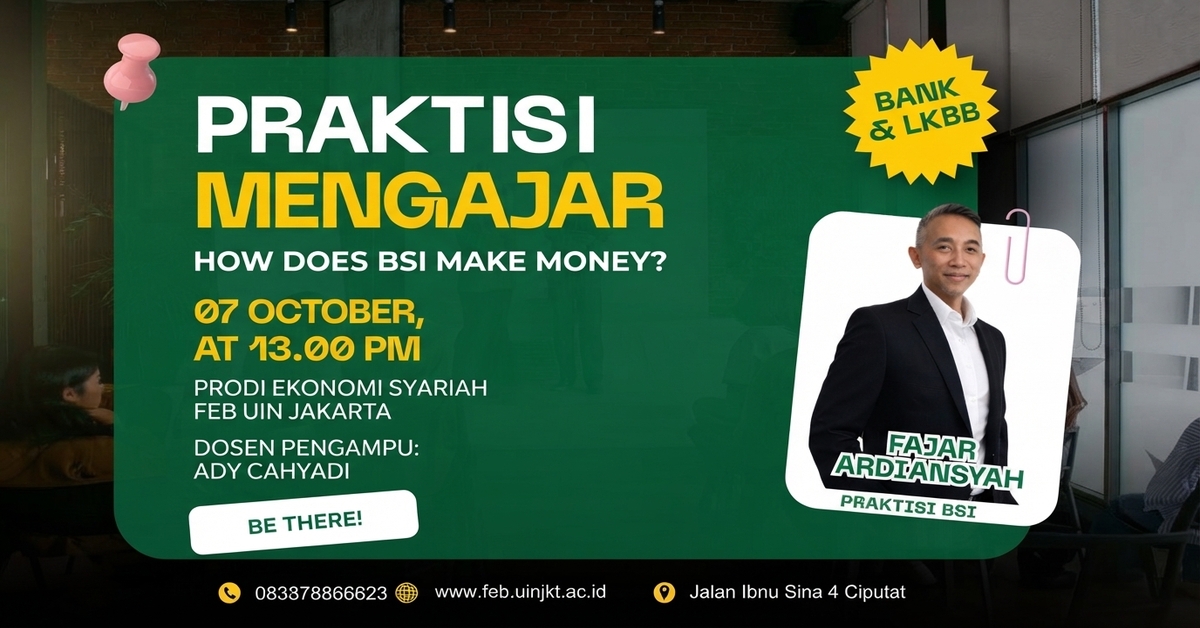 Islamic Economics Program Hosts “Practitioners in the Classroom” Lecture: Analyzing the Business Model and Revenue Sources of Islamic Banks with a BSI Practitioner
