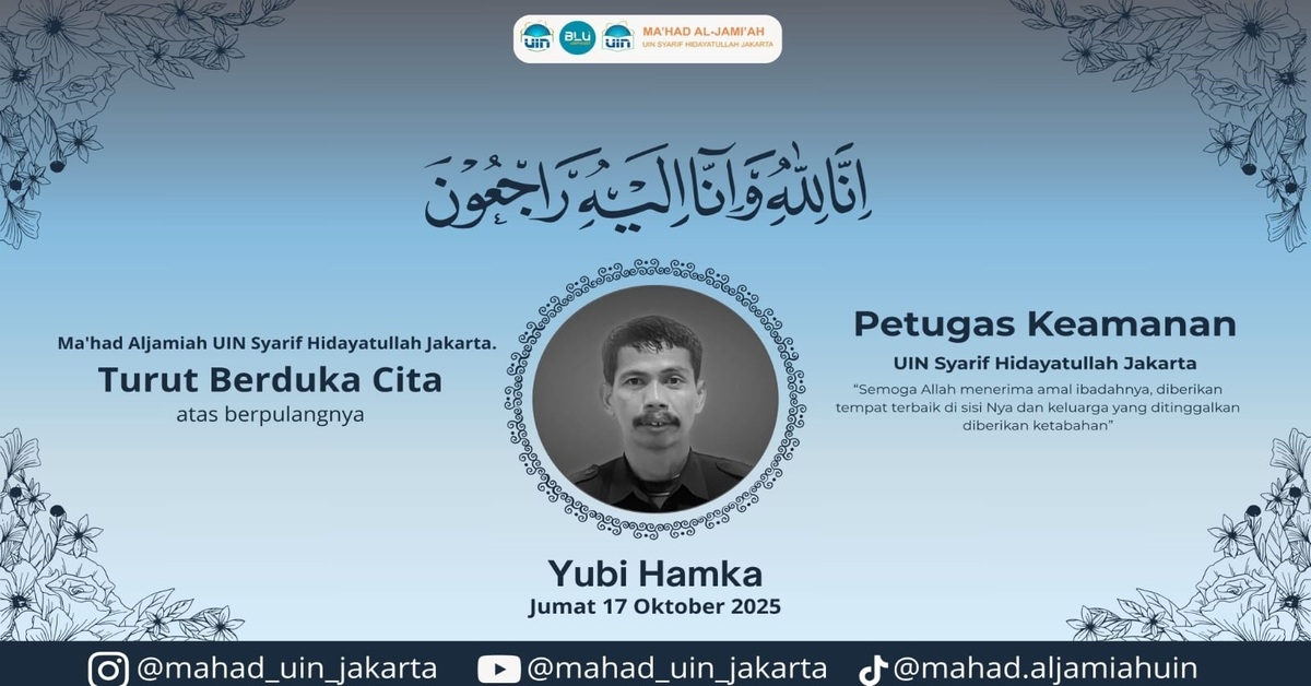UIN Syarif Hidayatullah Jakarta Berduka Atas Wafatnya Petugas Keamanan, Yubi Hamka