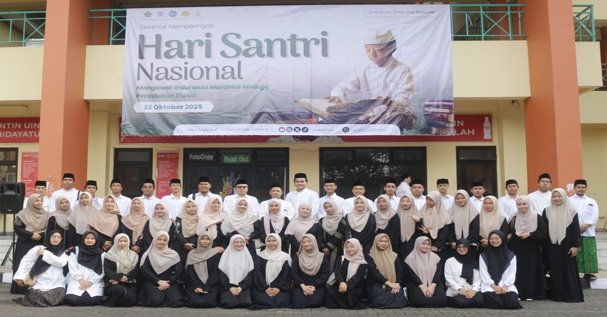 Mahasantri Ma’had Al-Jami’ah Ikut Memeriahkan Upacara Hari Santri Nasional 2025 di UIN Syarif Hidayatullah Jakarta