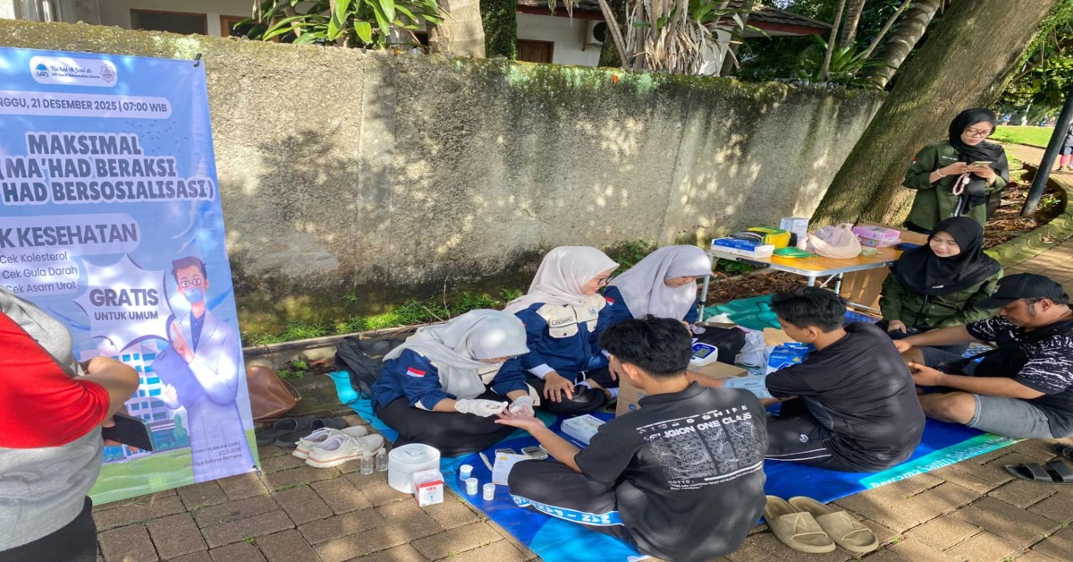 Wujudkan Kepedulian Sosial, OMM Gelar Cek Kesehatan Gratis di Area Situ Gintung