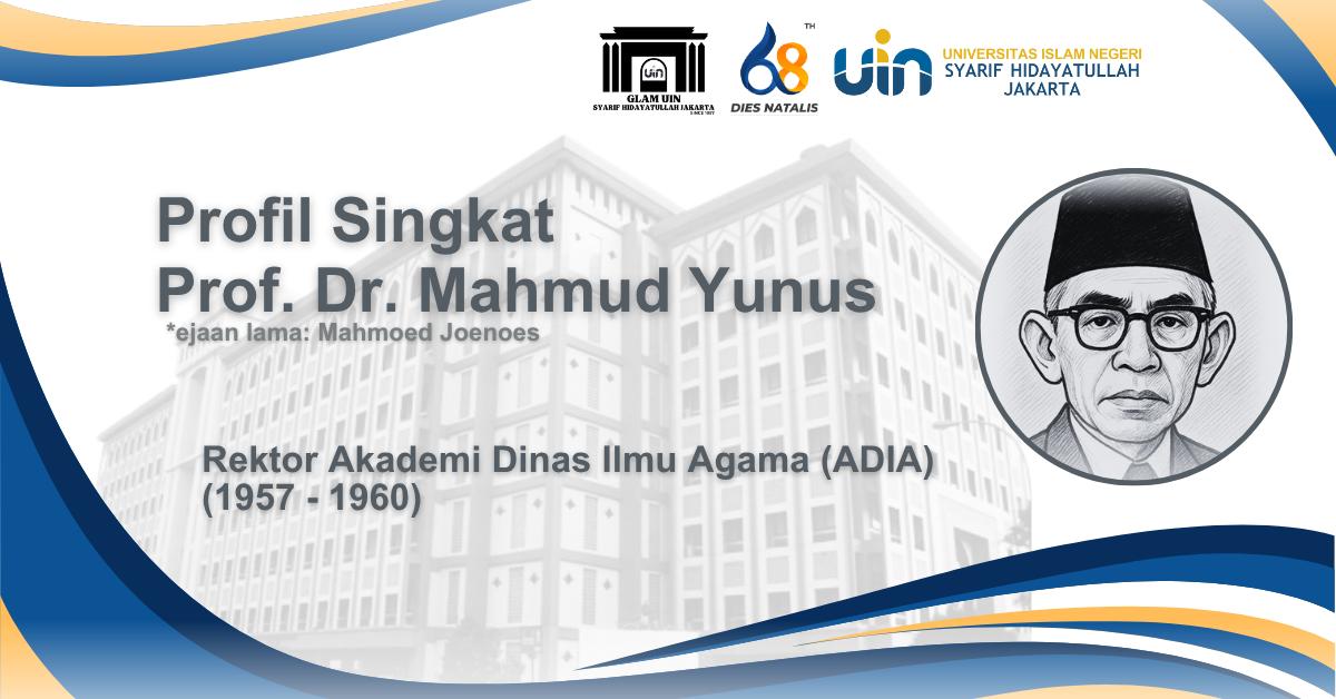 Prof. Dr. Mahmud Yunus (Rektor ADIA Jakarta 1957-1960)