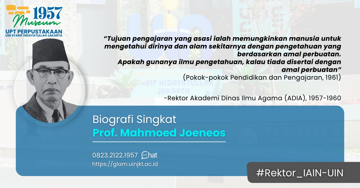 Biografi Singkat Prof. Mahmoed Joenoes