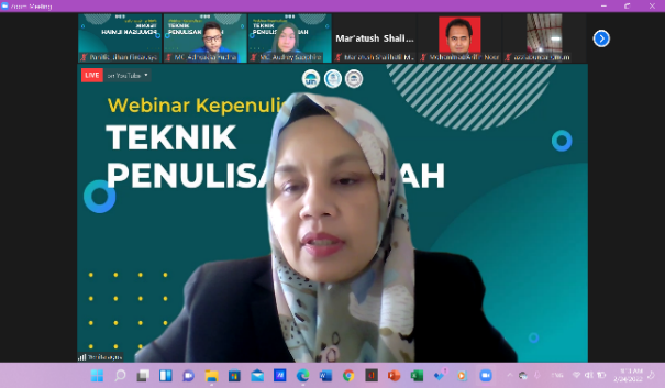 Webinar Teknik Penulisan Ilmiah “How To Write A Good Manuscript”