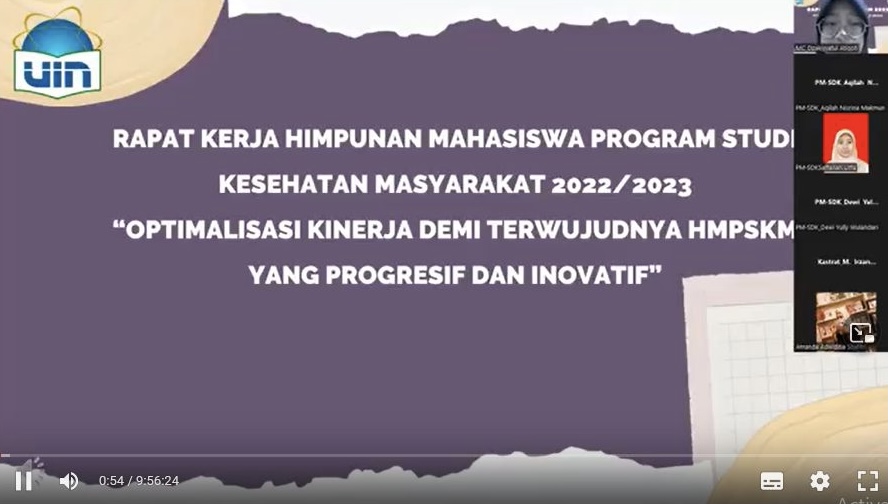 Rapat Kerja HMPSKM Tahun 2022 “Optimalisasi Kinerja Demi Terwujudnya HMPSKM yang Progresif dan Inovatif”