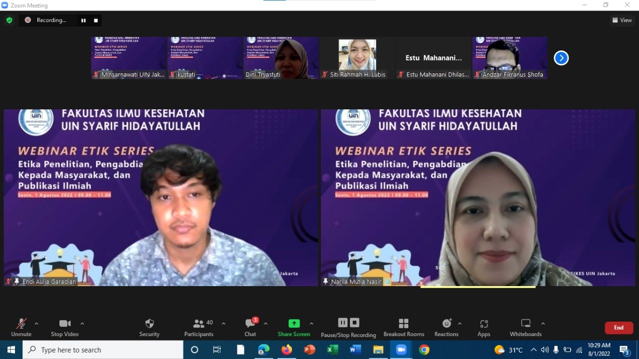 Fikes Melaksanakan Penyegaran Series Etika Bagi Dosen