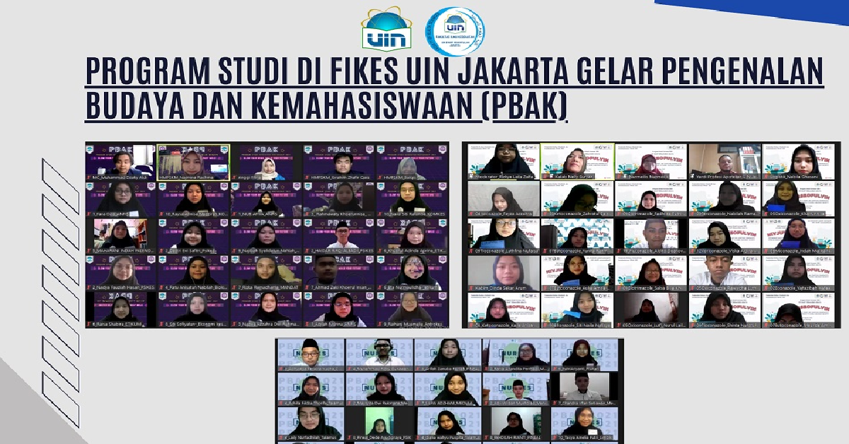 3 HMPS Fikes UIN Jakarta Gelar PBAK Virtual