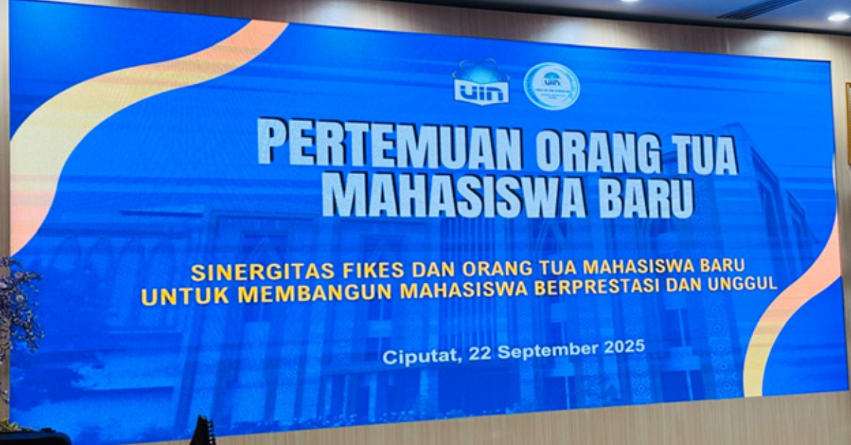 Pertemuan Orang Tua Mahasiswa Baru : Sinergitas FIKES dan Orang Tua Mahasiswa Baru untuk Membangun Mahasiswa Berprestasi dan Unggul